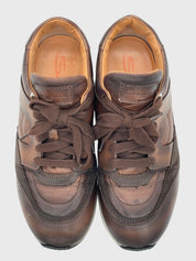 Santoni Enlight Low Top Sneaker EU 41.5 Braun
