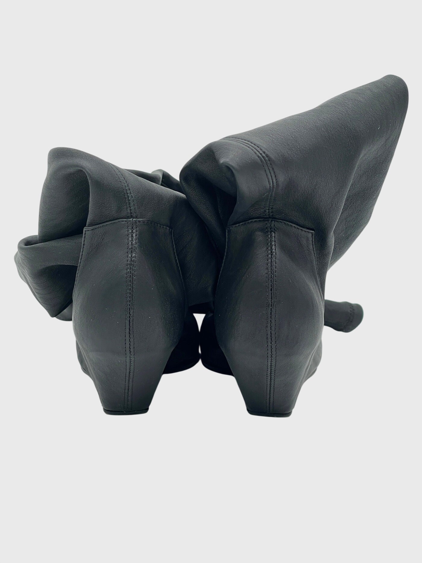 Rick Owens Cantilever Overknee Stiefel EU 36 Schwarz