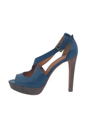 Ash Leather Sandale mit Absatz EU 38 Blau