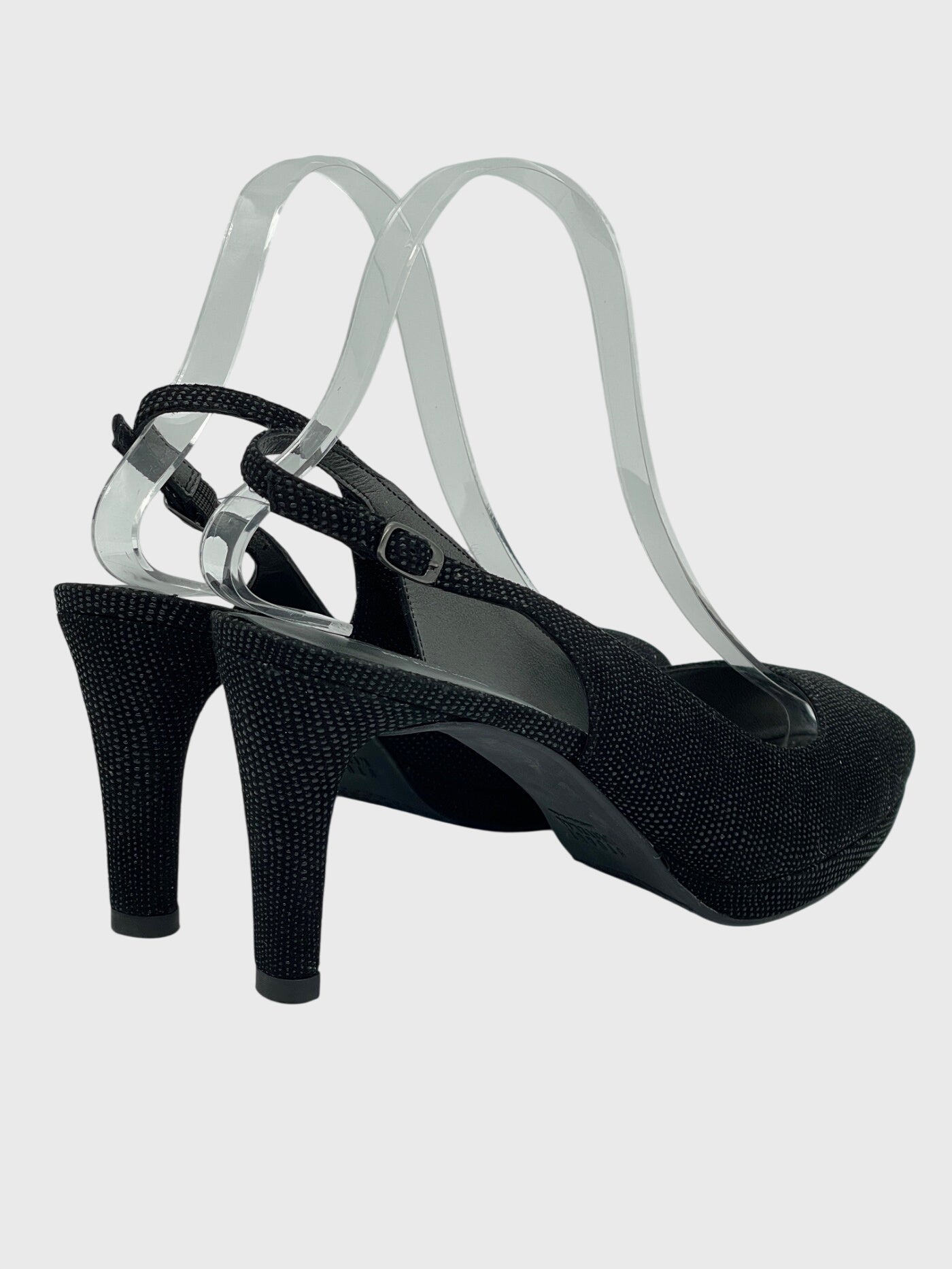 Stuart Weitzman Peep-Toe Slingback EU 38.5 Schwarz - Image 4