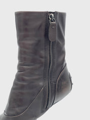 Tod's Gommini Heel Ankle Boot EU 36 Braun