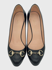 Gucci Horsebit Pump EU 38 Schwarz