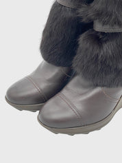 Salvatore Ferragamo Nuccio Ankle Boot EU 35 Braun