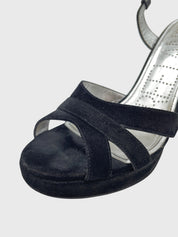 Freelance Plateau Sandale mit Absatz EU 39.5 Schwarz