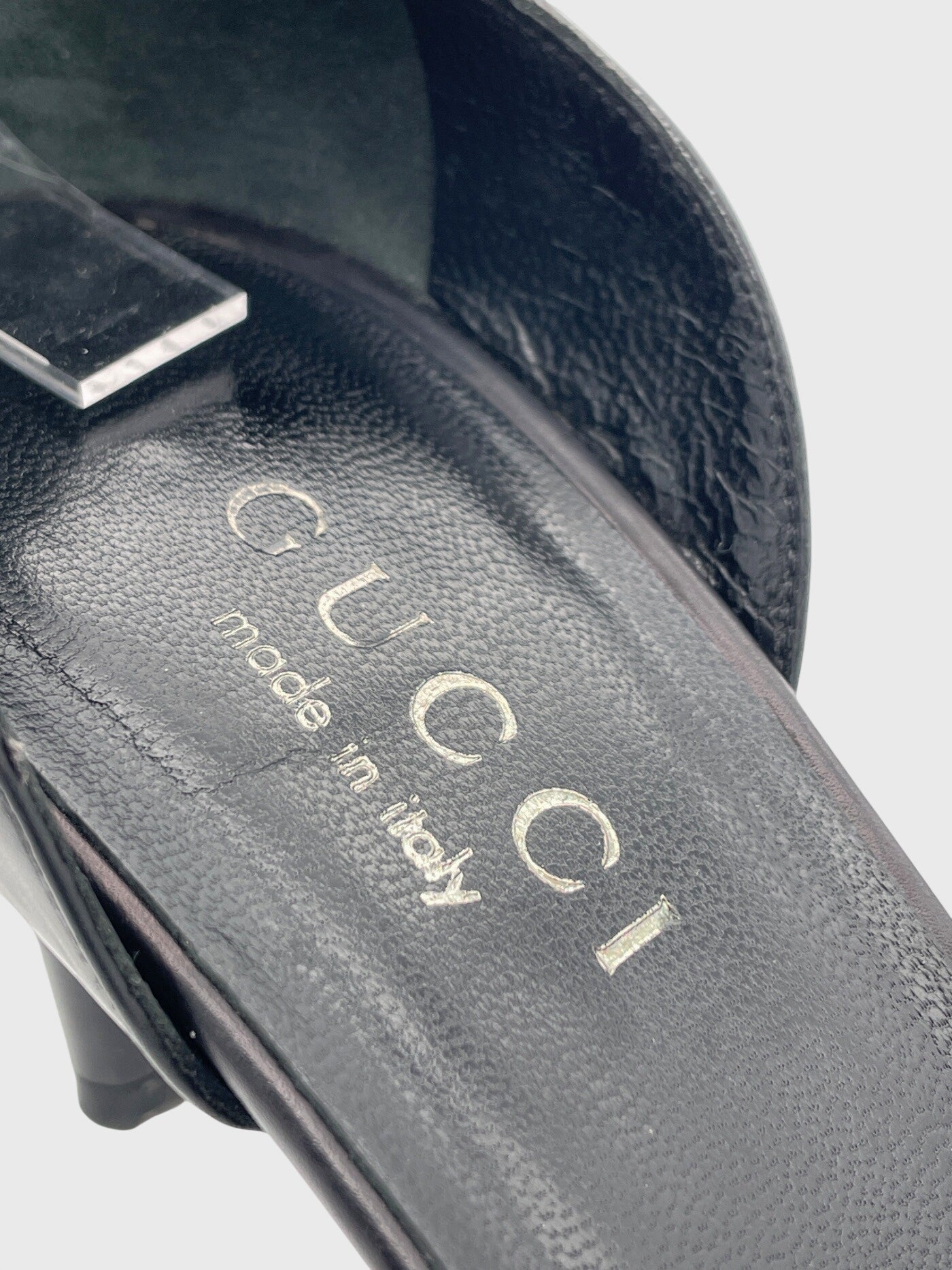 Gucci D'Orsay Ankle Strap Pump EU 36.5 Schwarz