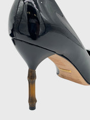 Gucci Kristen Bamboo Pump EU 38.5 Schwarz