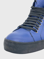 Emporio Armani High-Top Leather High Top Sneaker EU 44 Blau - Image 6