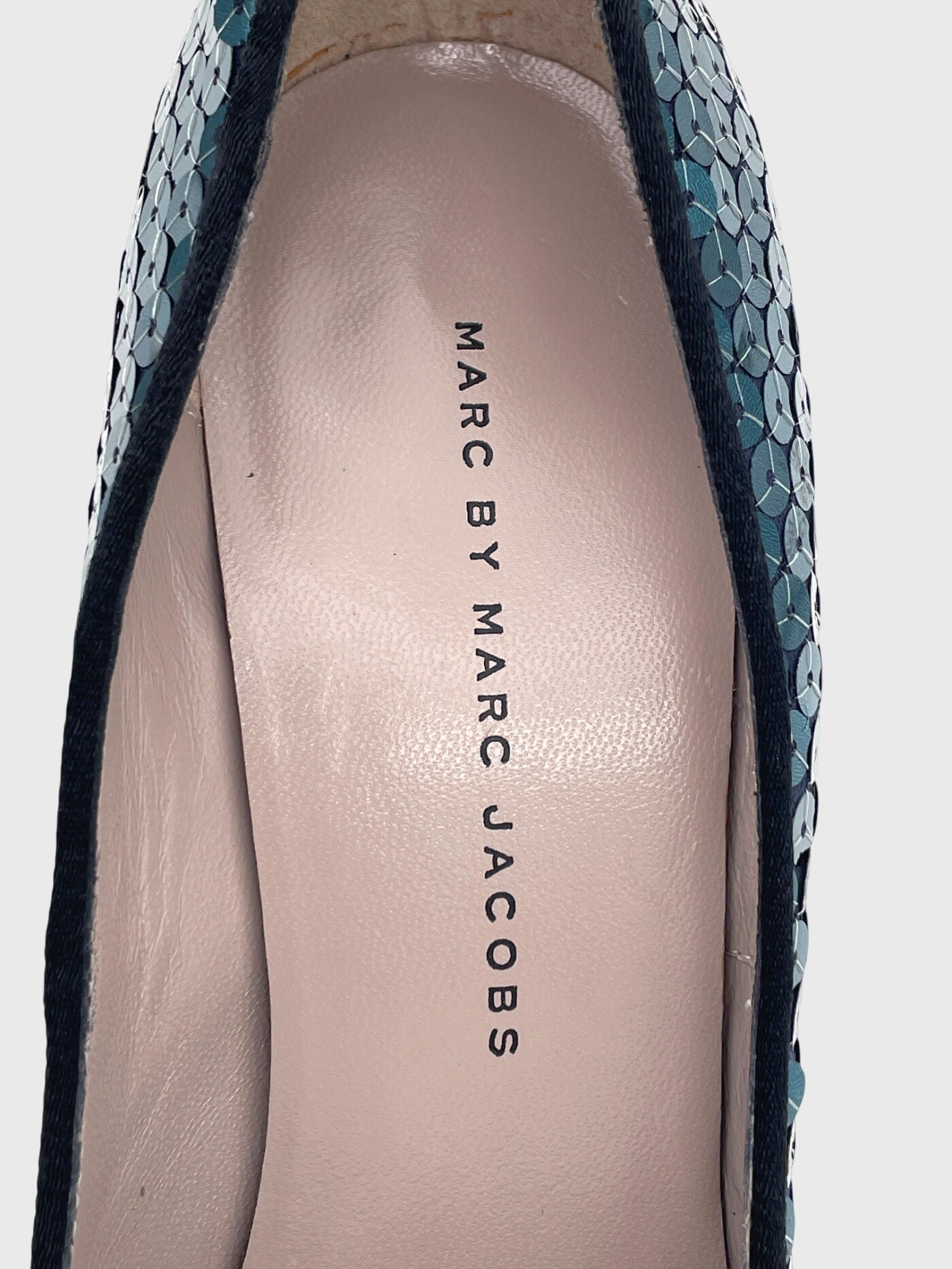 Marc Jacobs Sequins Block Pump EU 38.5 Metallic