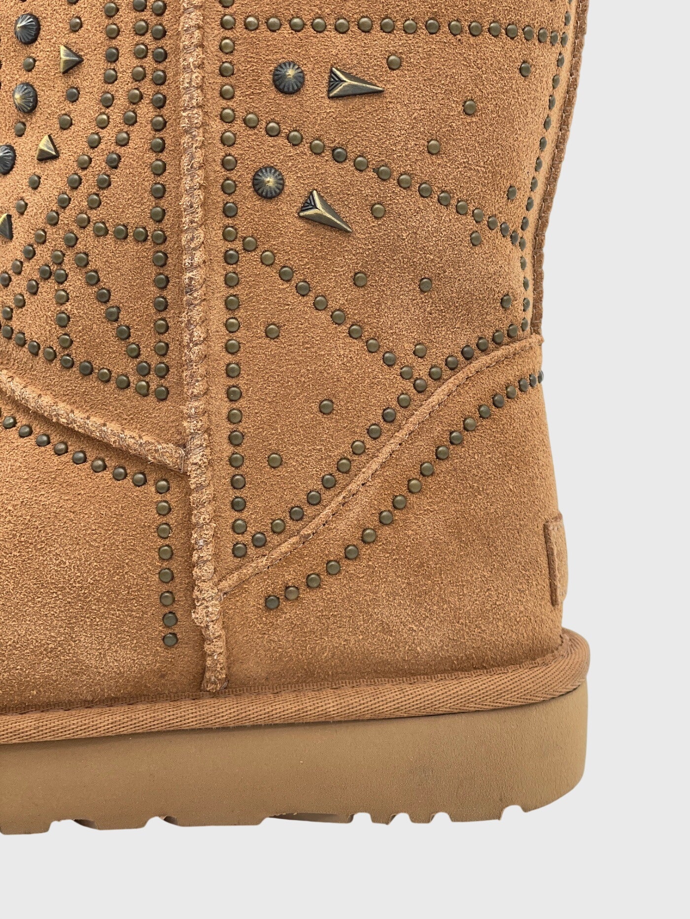 UGG Fiore Deco Studs Ankle Boot EU 41 Braun