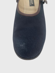 Bally Mary Jane Canvas Pump EU 42 Schwarz
