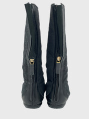 Louis Vuitton Monogram Mini Lin Stiefel EU 36.5 Schwarz