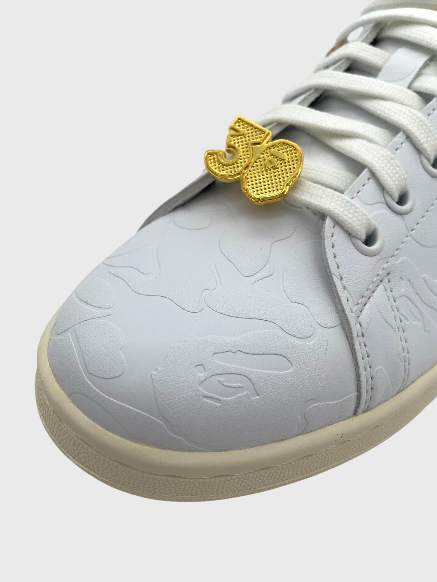 BAPE x adidas Stan Smith Low Top Sneaker EU 41.5 Weiß