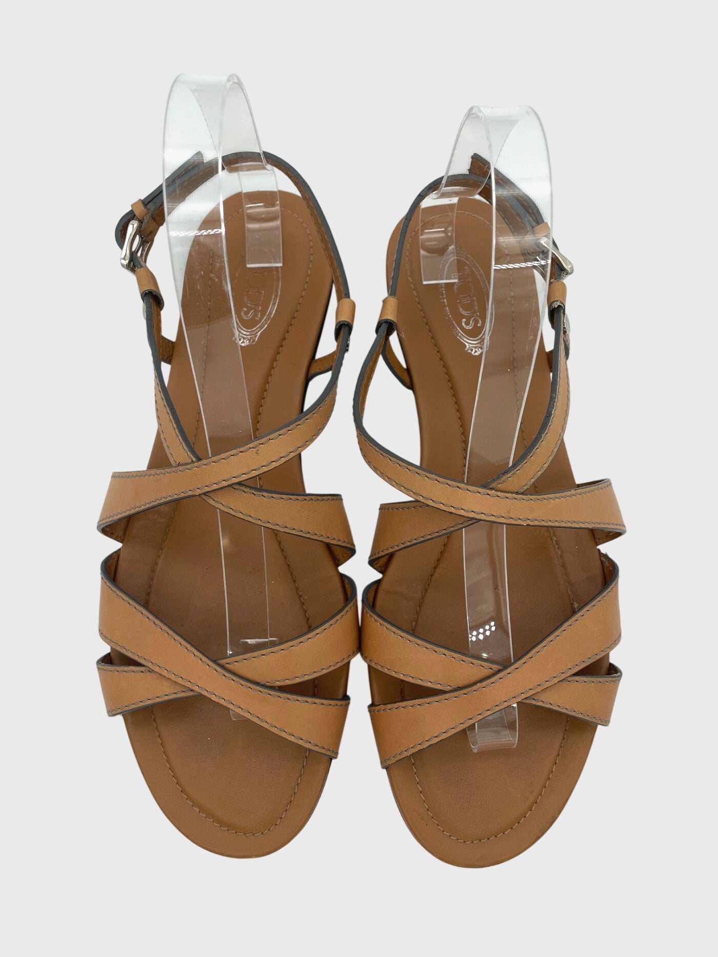 Tod's Riemen Flache Sandale EU 40 Braun