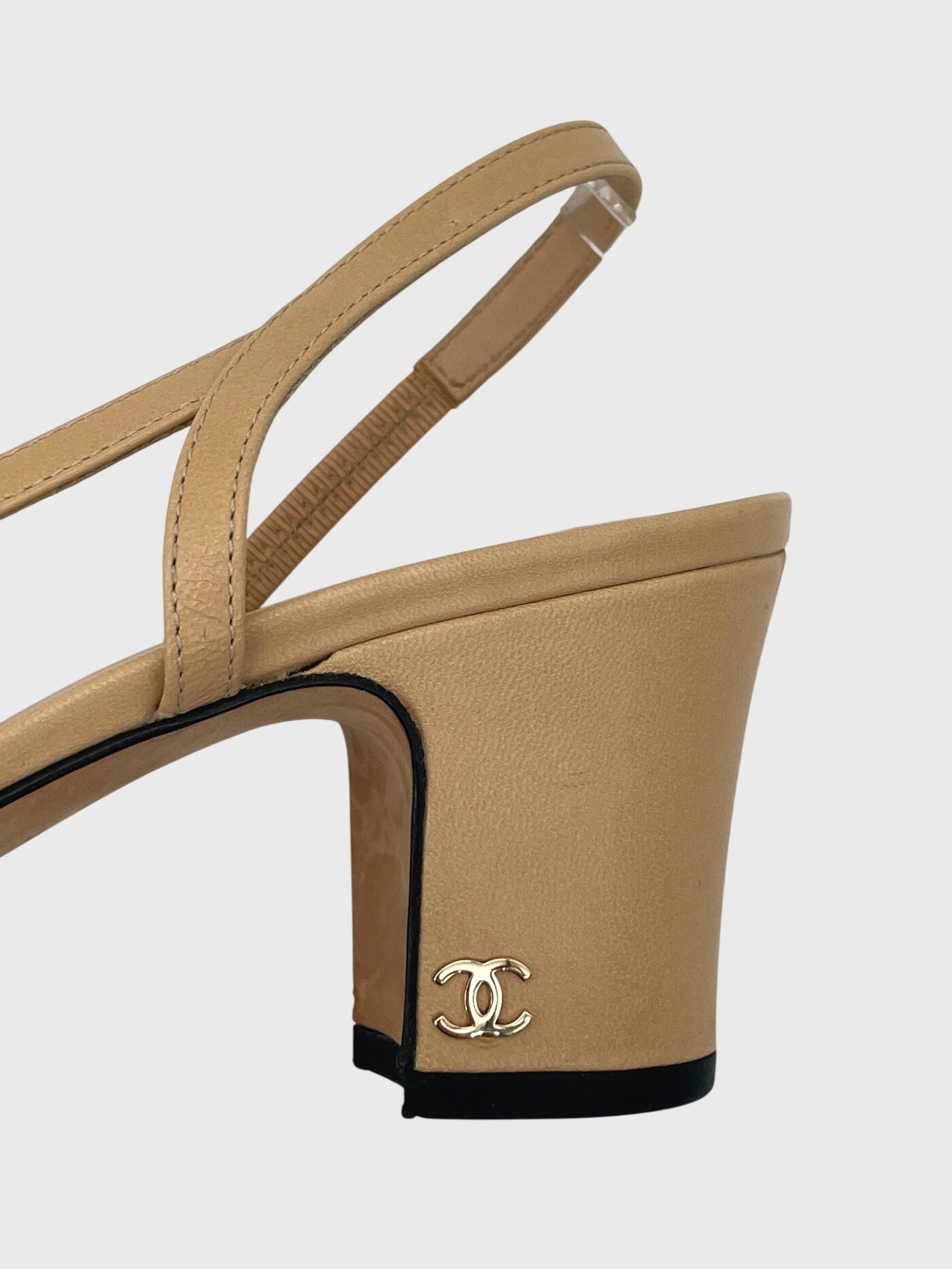 Chanel Classic Slingback EU 36 Beige