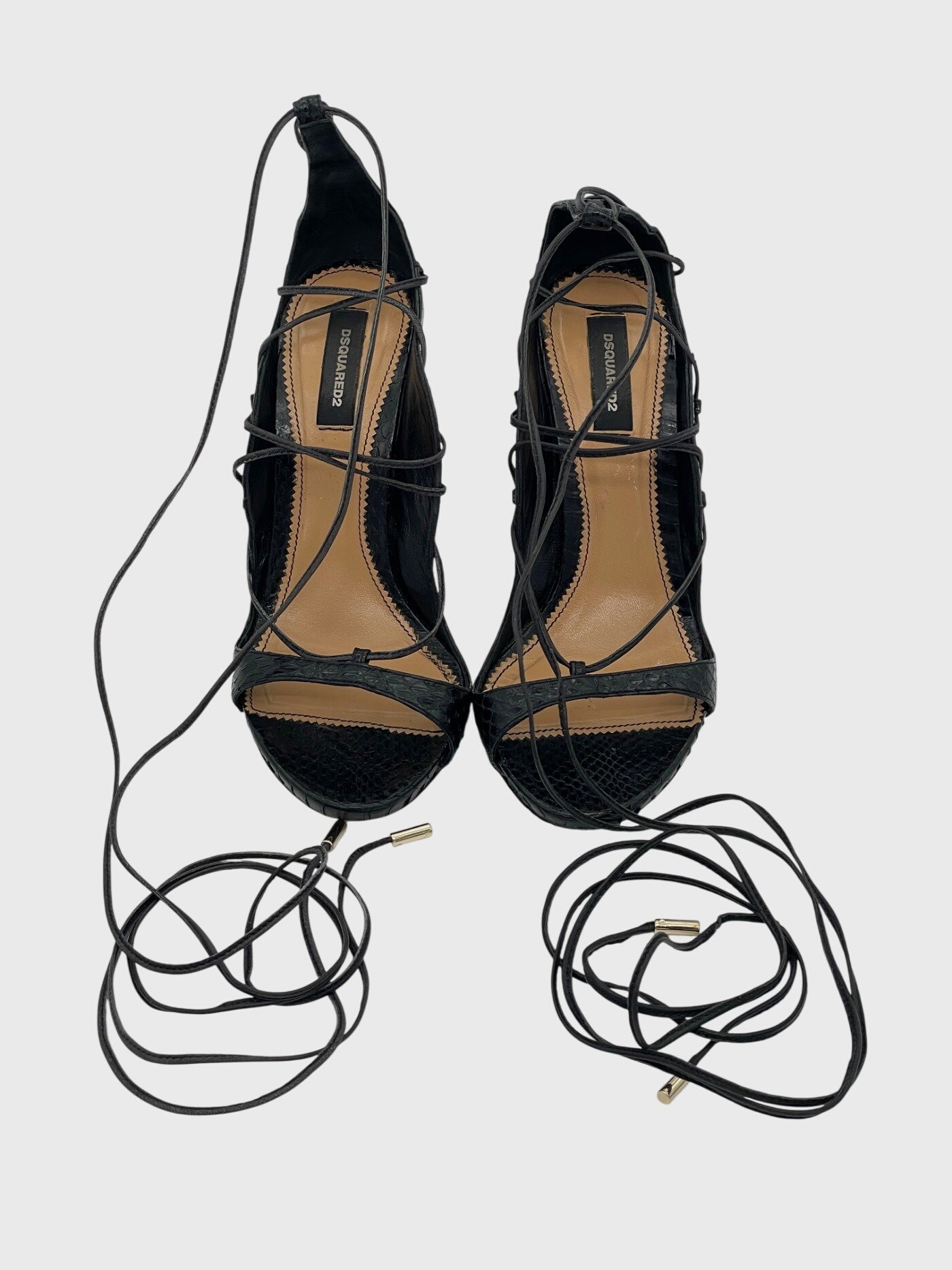 Dsquared2 Shoes Riri Riemchensandale EU 39 Schwarz