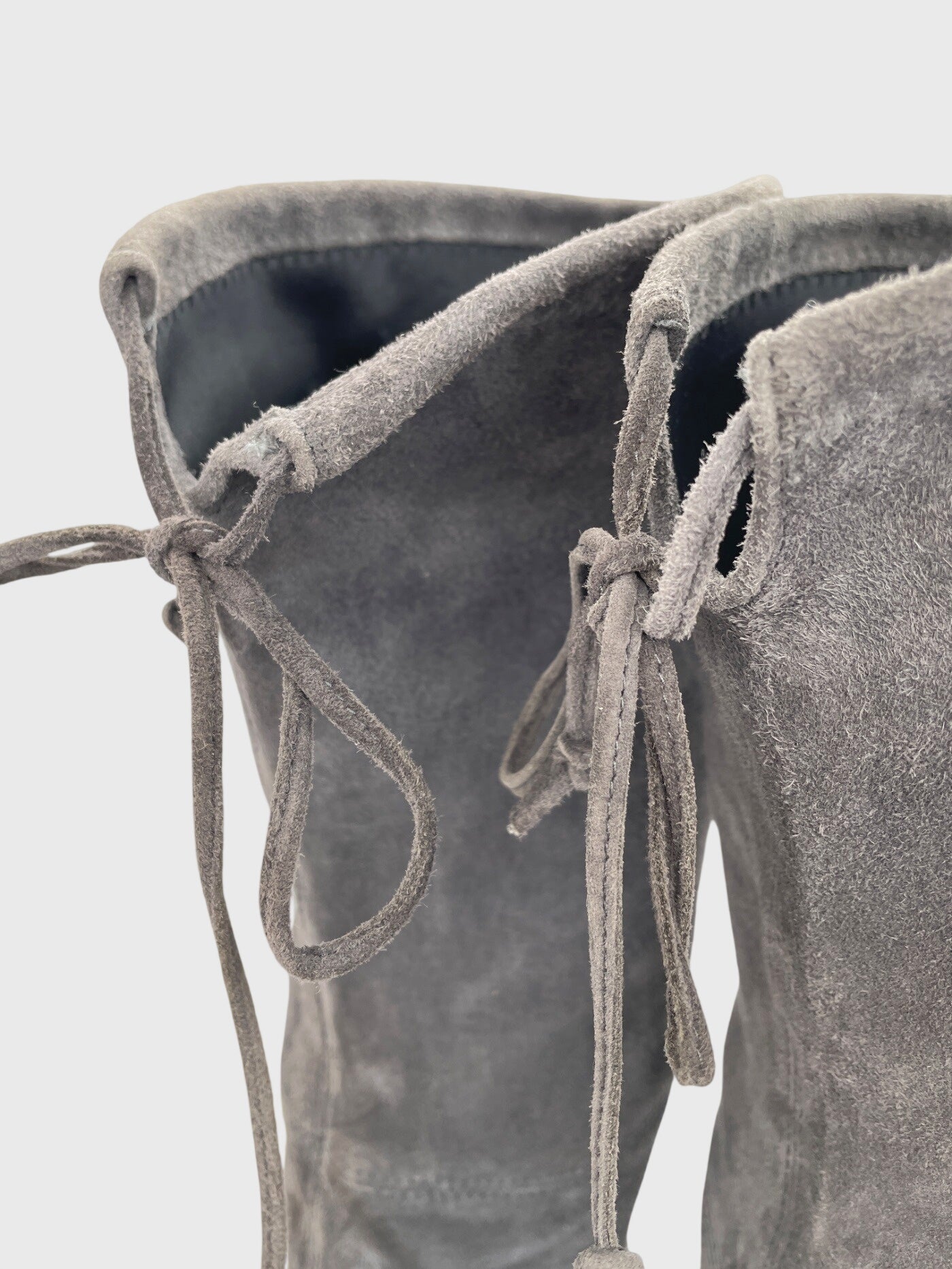 Stuart Weitzman Tieland Overknee Stiefel EU 38 Grau