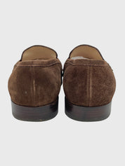 Chanel Logo Suede Penny Loafer EU 36.5 Braun