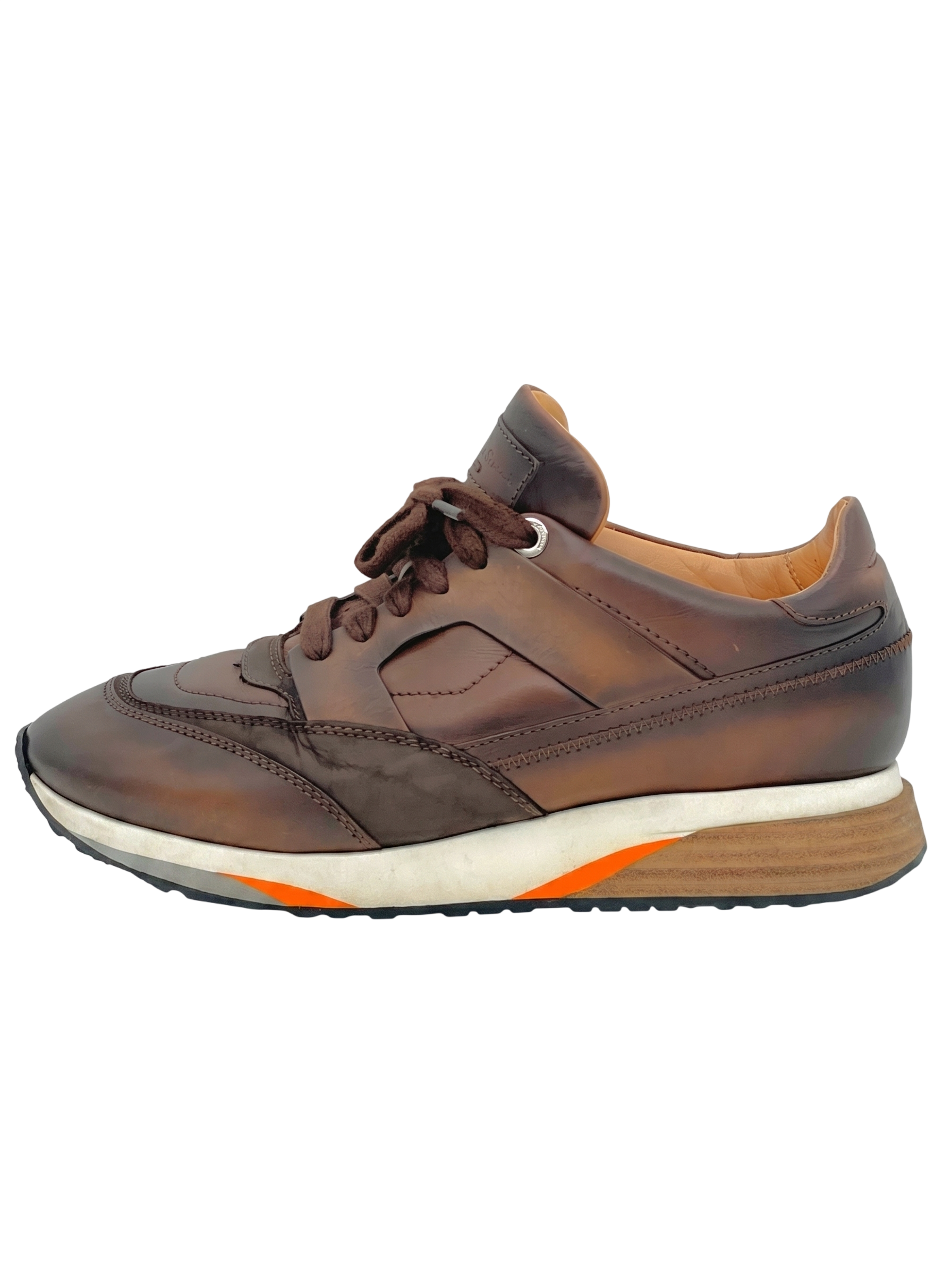 Santoni Enlight Low Top Sneaker EU 41.5 Braun