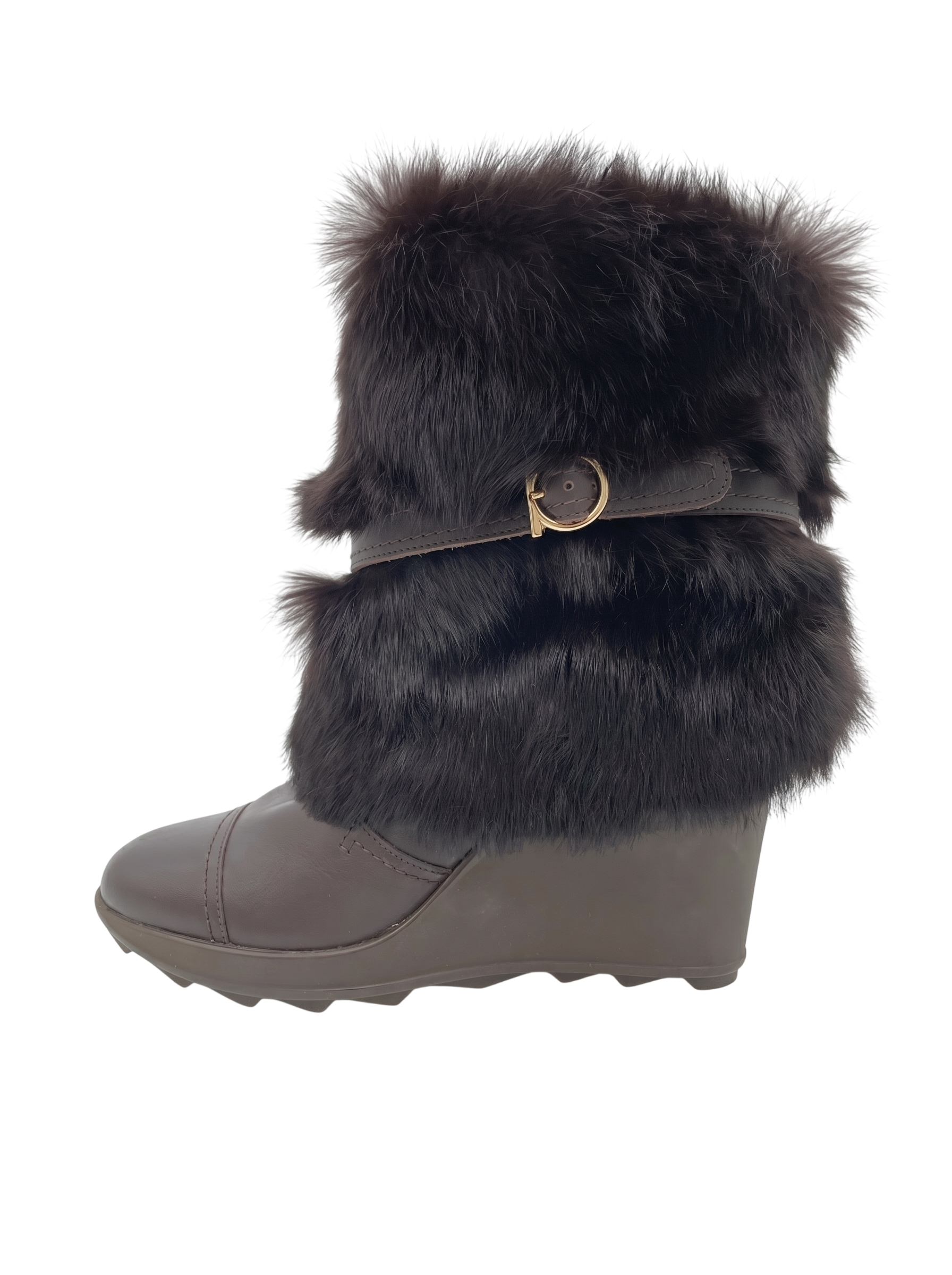 Salvatore Ferragamo Nuccio Ankle Boot EU 35 Braun