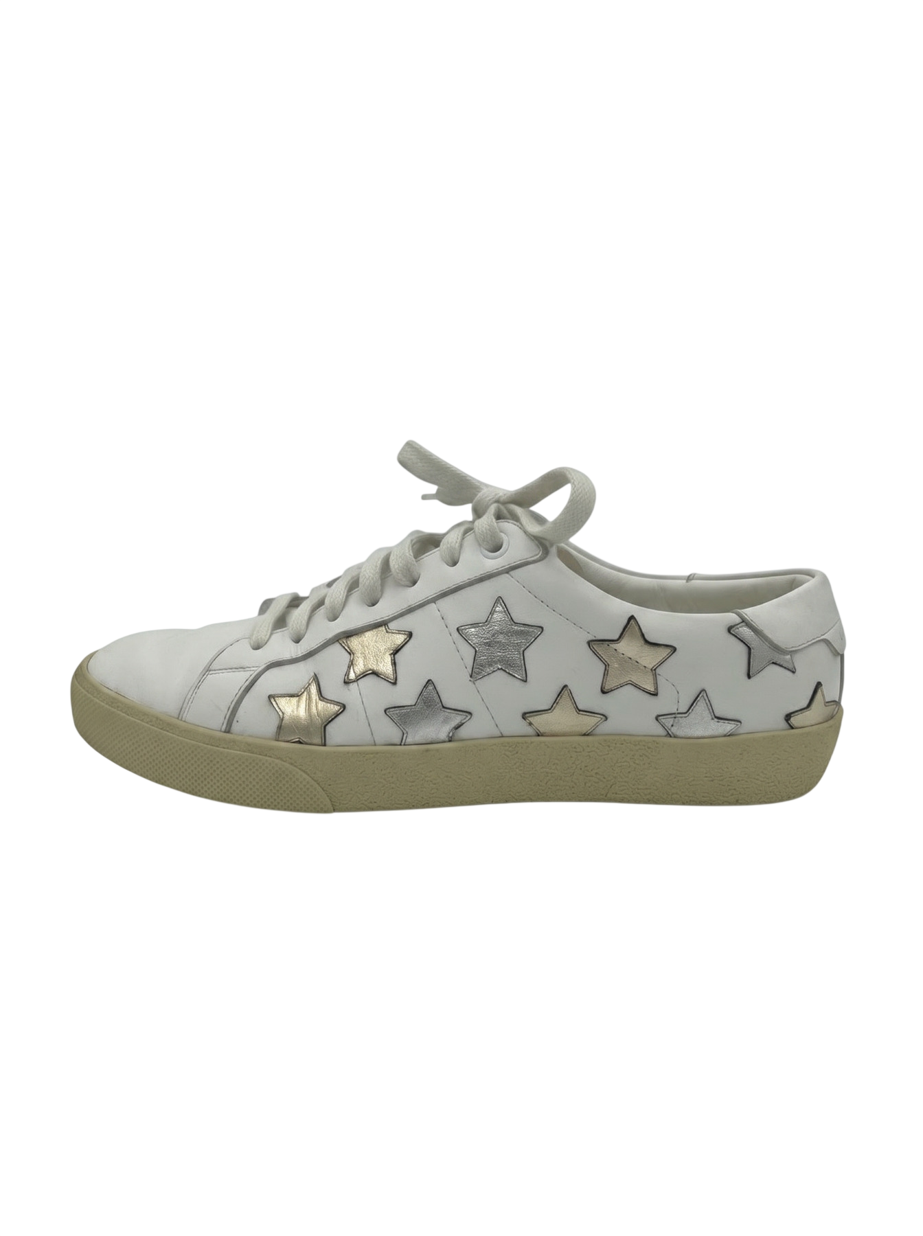 Saint Laurent / YSL Court Classic SL/06 Stars Low Top Sneaker EU 39 Weiß