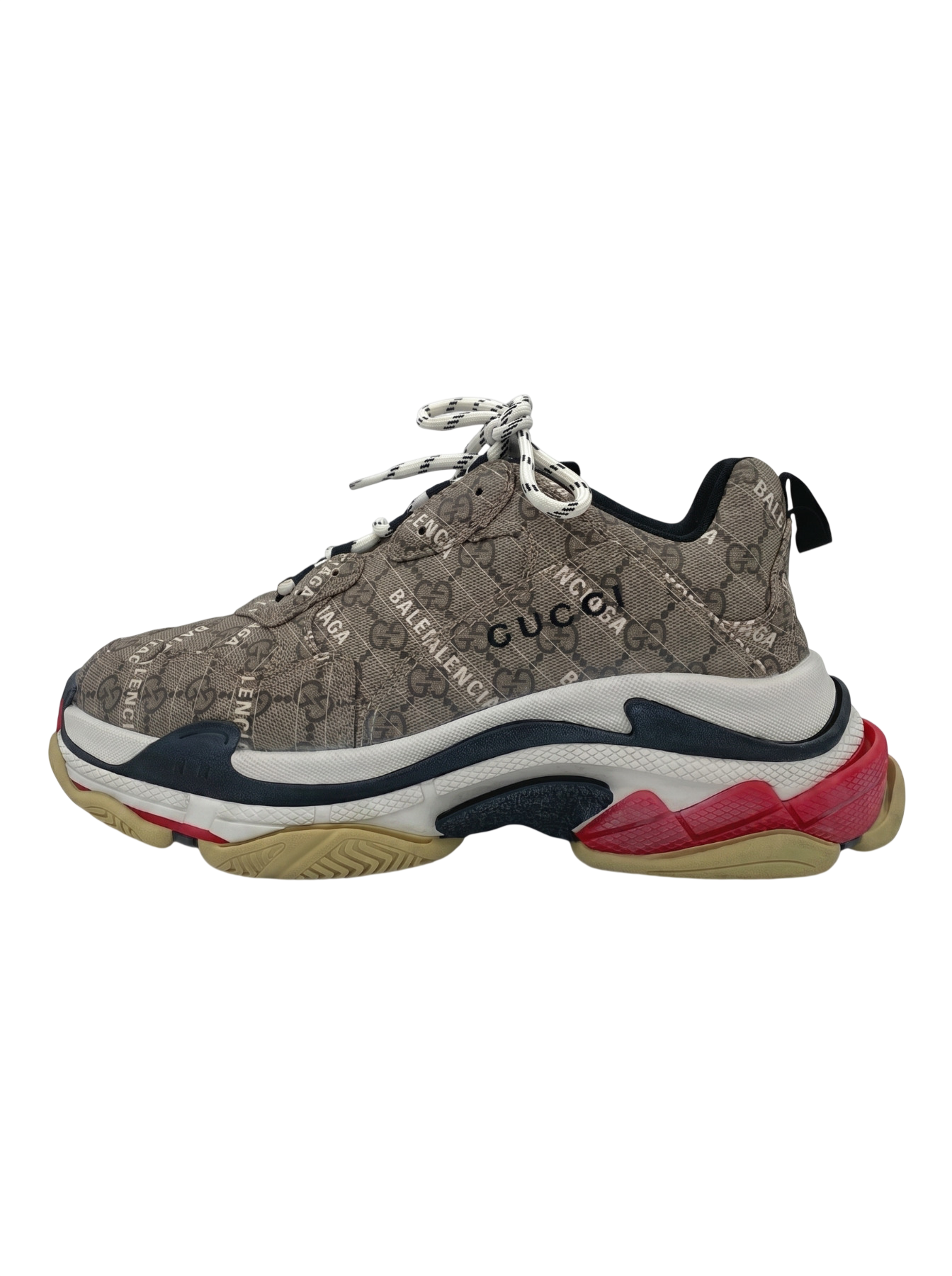 Gucci x Balenciaga "The Hacker Project" Triple S Low Top Sneaker EU 43 Mehrfarbig