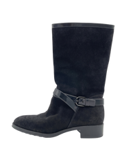 Tod's Gommini Buckle Stiefel EU 38.5 Schwarz