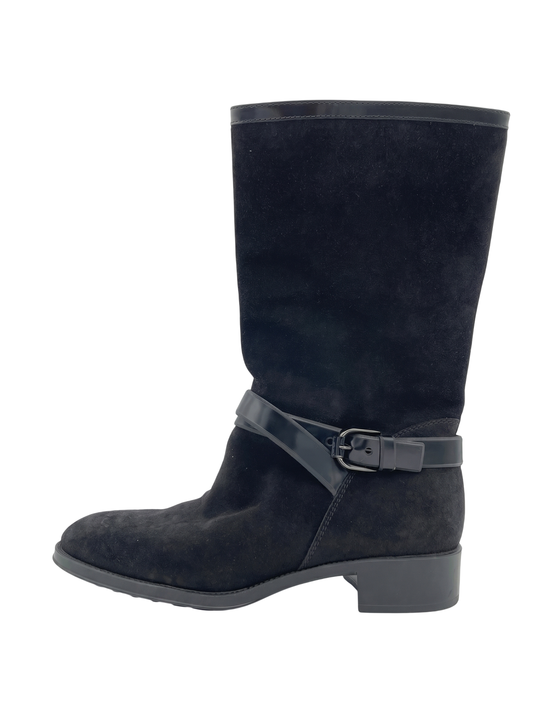 Tod's Gommini Buckle Stiefel EU 38.5 Schwarz