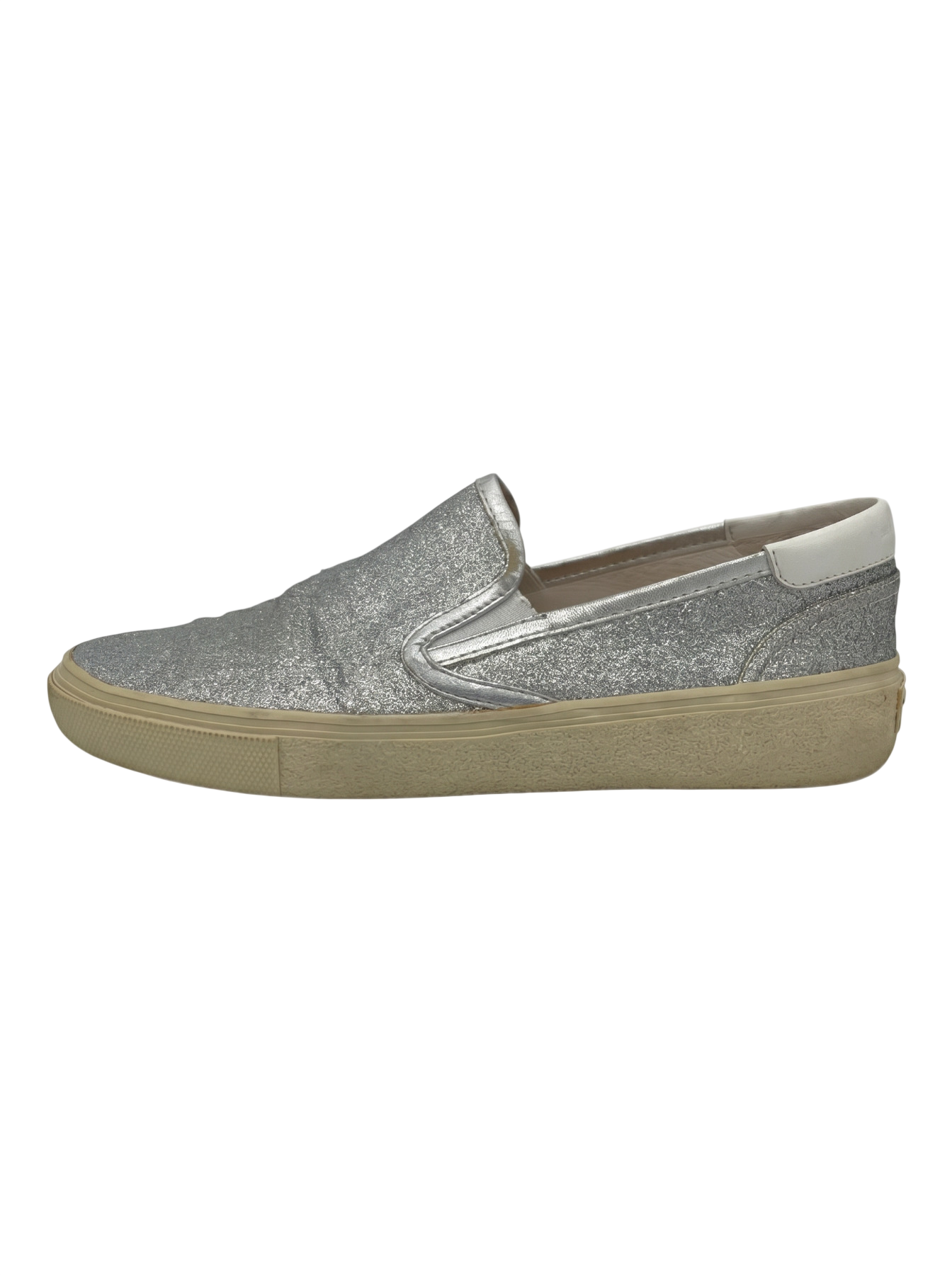 Saint Laurent / YSL Skate 20 Glitter Slip-On Slip-On Sneaker EU 39 Metallic