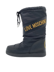 Moschino Shoes Nylon Snow Stiefel EU 37.5 Schwarz