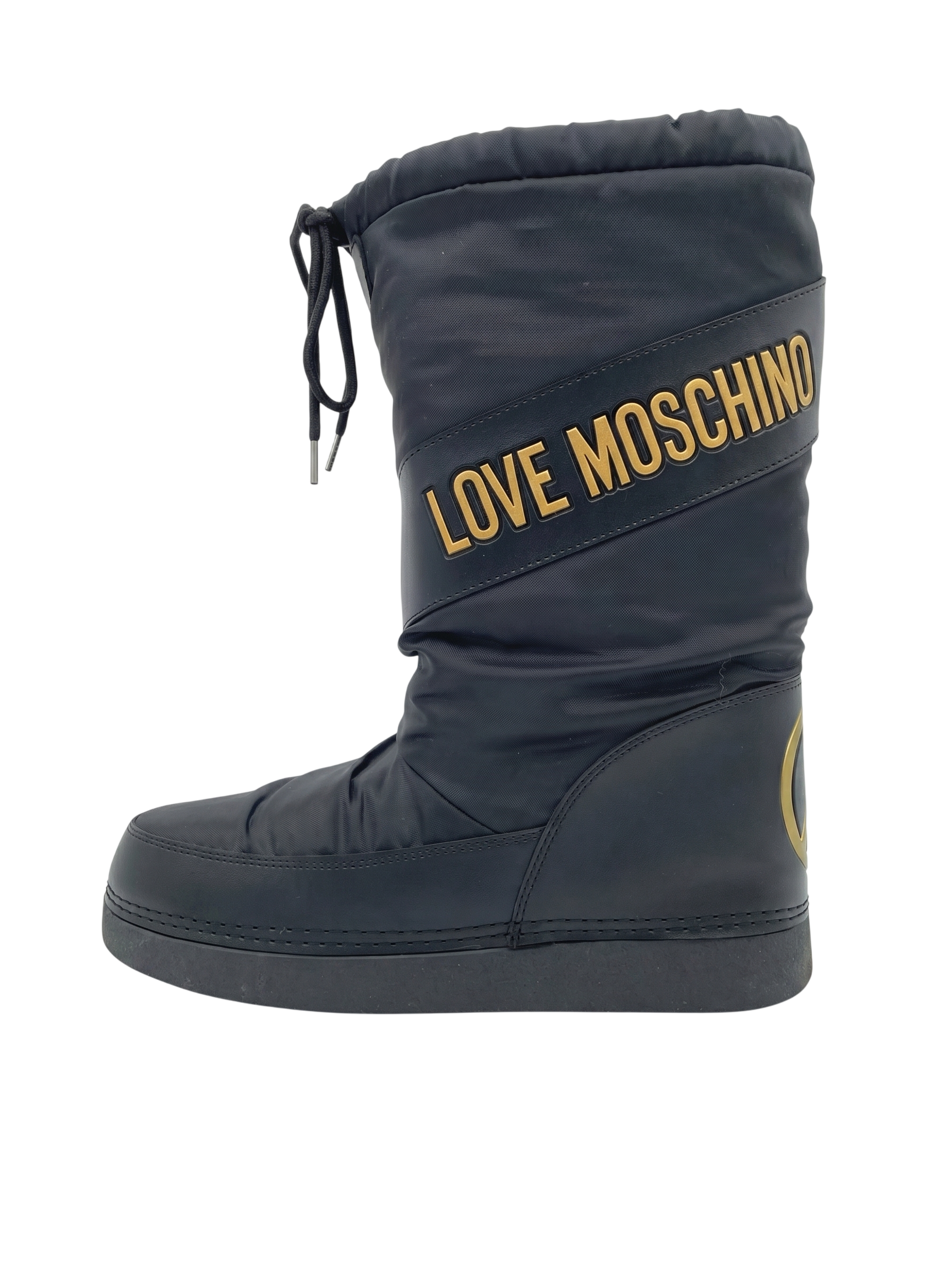 Moschino Shoes Nylon Snow Stiefel EU 37.5 Schwarz