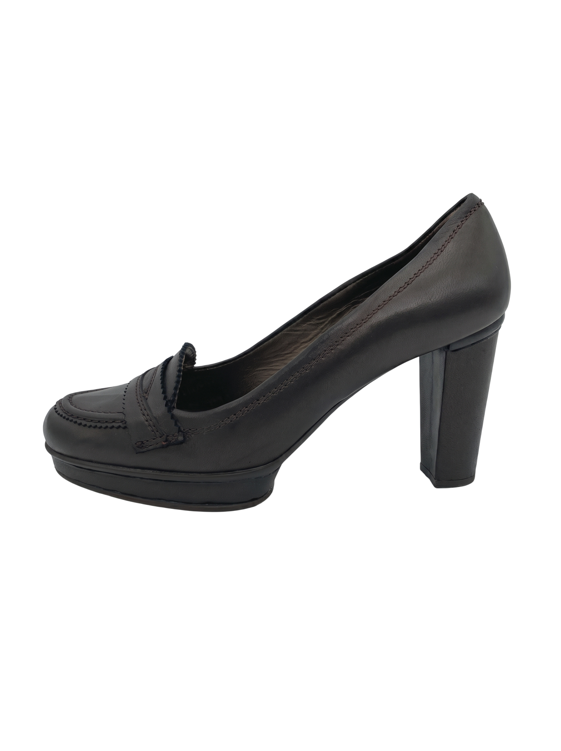 Stuart Weitzman Style Platform Plateau Pump EU 38.5 Braun