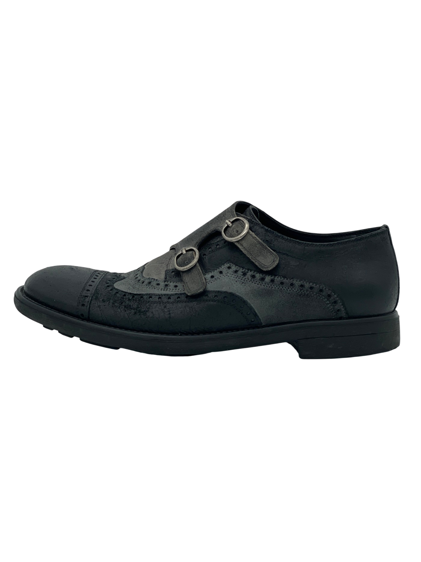 Dolce & Gabbana Double Monk Strap Brogue Loafer EU 40 Schwarz - Image 6