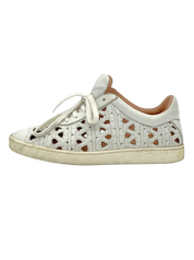 Unuetzer Laser Cut Low Top Sneaker EU 38 Weiß