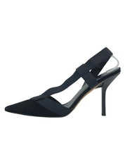 Gucci Elastic Strap Slingback EU 37.5 Schwarz