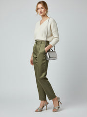 Jimmy Choo Satin Sandale mit Absatz EU 37 Metallic