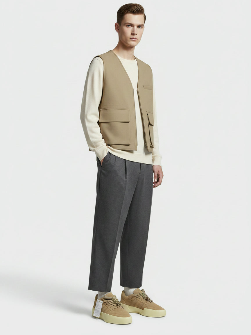 Adidas x Fear of God 86 Low Top Sneaker EU 42 Beige - Image 2
