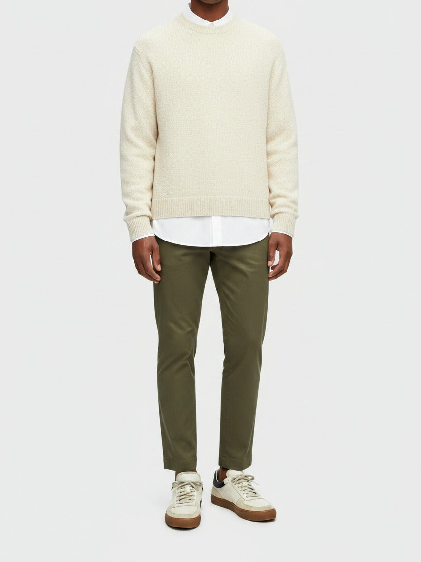 Stone Island Footwear Leather Low Top Sneaker EU 44 Beige - Image 2