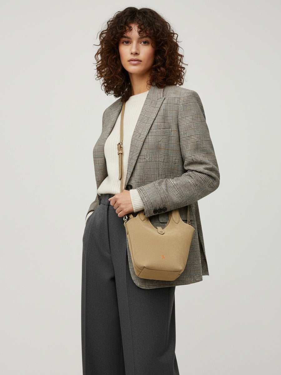 Ralph Lauren Polo Play Small Shopper / Tote Bag Beige - Image 2