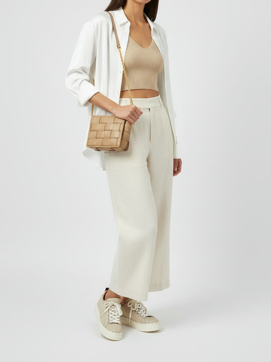 Chloé Lauren Low Top Sneaker EU 37 Beige