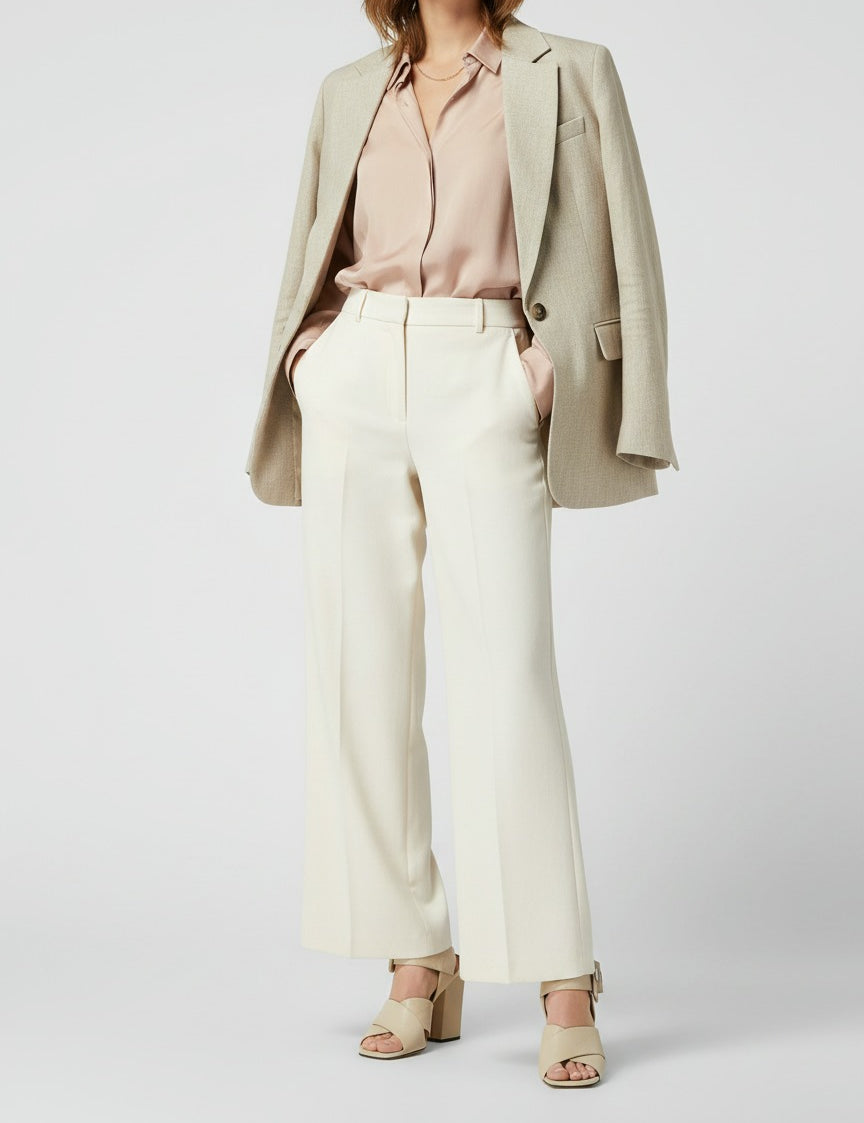 Sergio Rossi Leder Sandale mit Absatz EU 39 Beige - Image 2