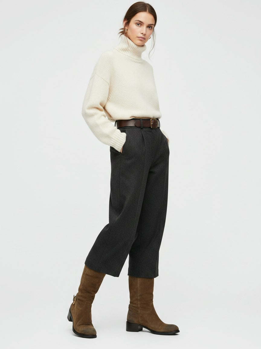 Prada Suede Buckle Stiefel EU 38.5 Braun - Image 2