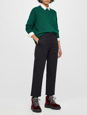 Prada Bordo Velvet Combat Stiefel EU 35 Lila - Image 2