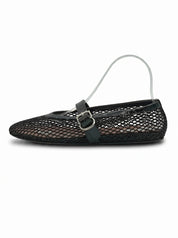 Alaïa Mesh Mary Jane Ballerina EU 37 Schwarz