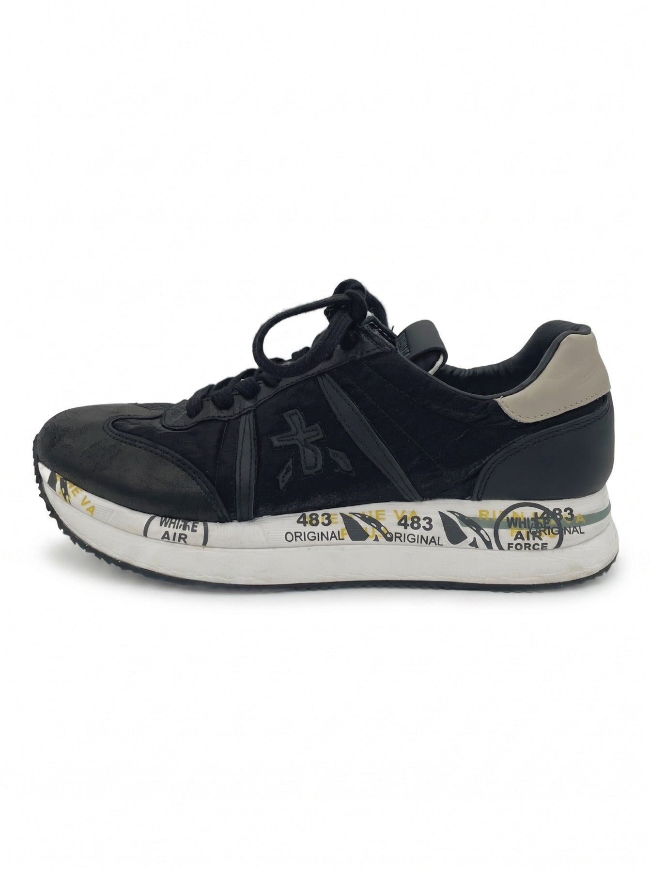 Premiata Conny Low Top Sneaker EU 38 Schwarz