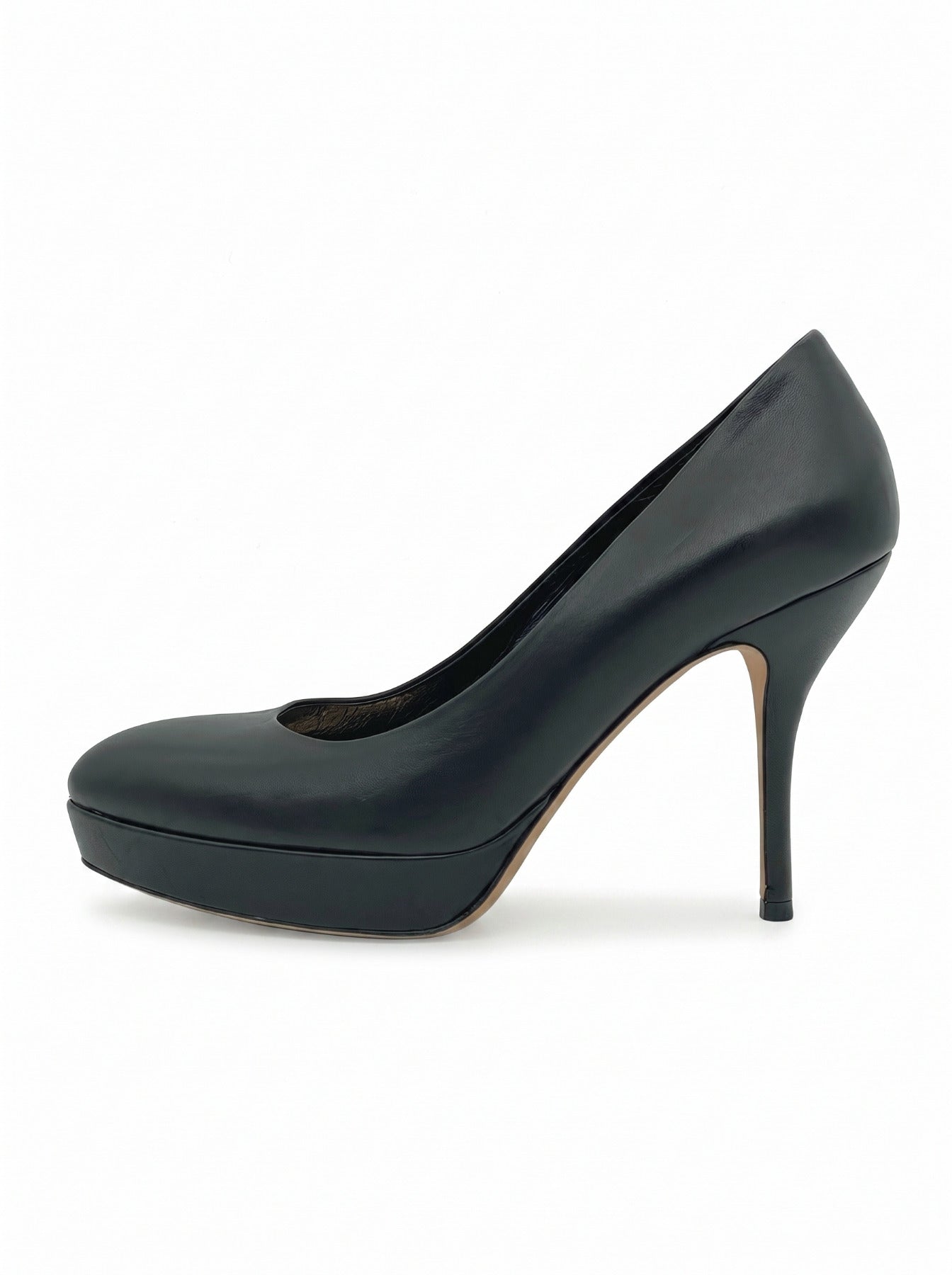 Gucci Round-Toe Plateau Pump EU 36.5 Schwarz