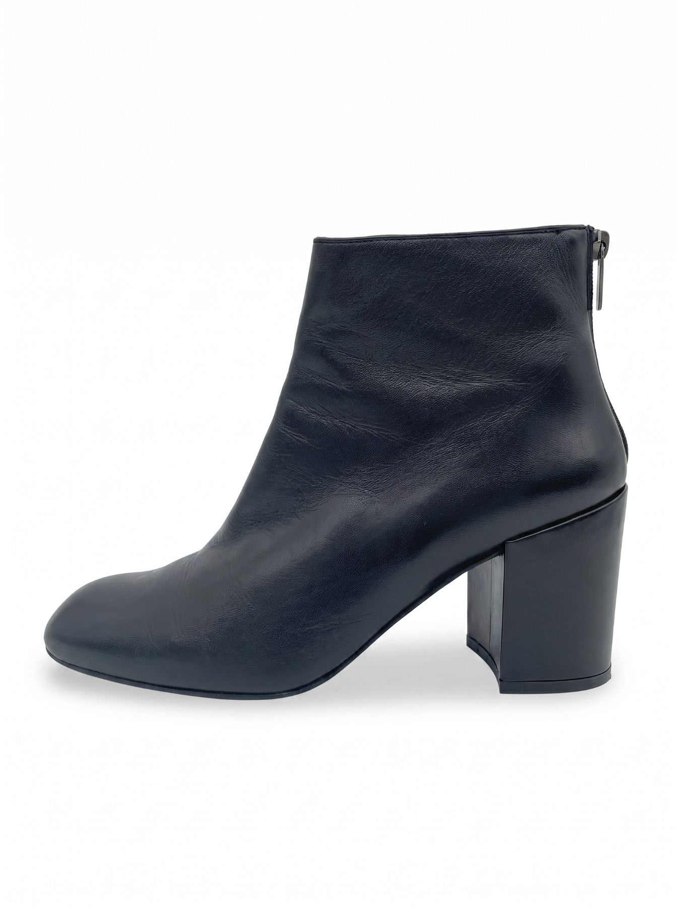 Stuart Weitzman Leder Ankle Boot EU 41 Schwarz