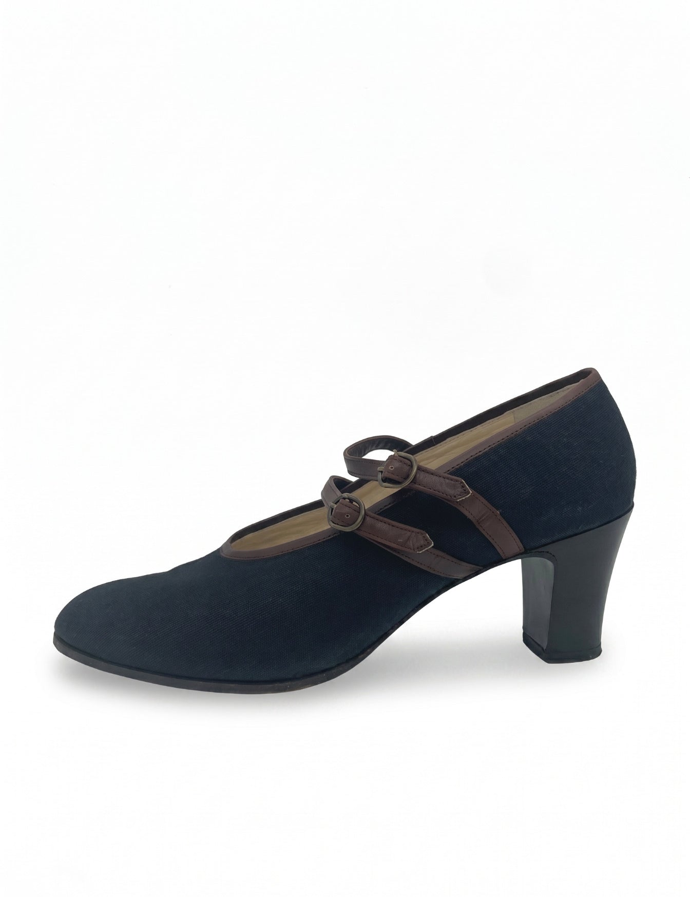 Bally Mary Jane Canvas Pump EU 42 Schwarz