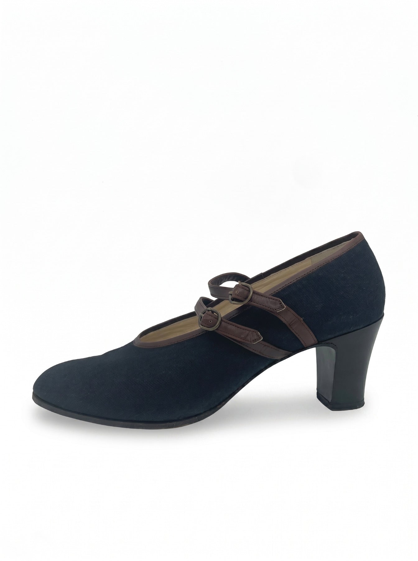 Bally Mary Jane Canvas Pump EU 42 Schwarz
