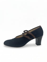 Bally Mary Jane Canvas Pump EU 42 Schwarz