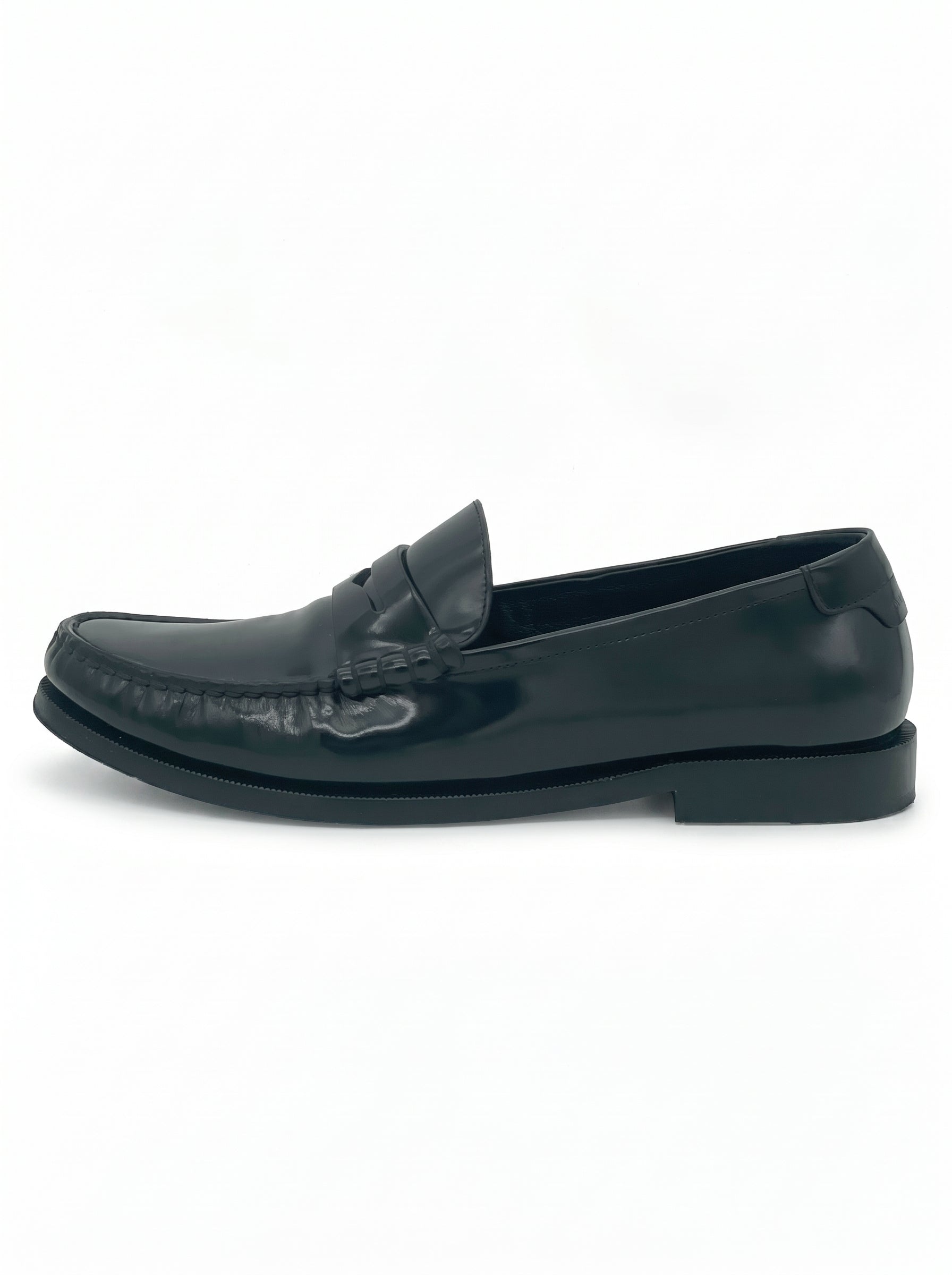 Saint Laurent / YSL Glazed Leather Loafer EU 40 Schwarz